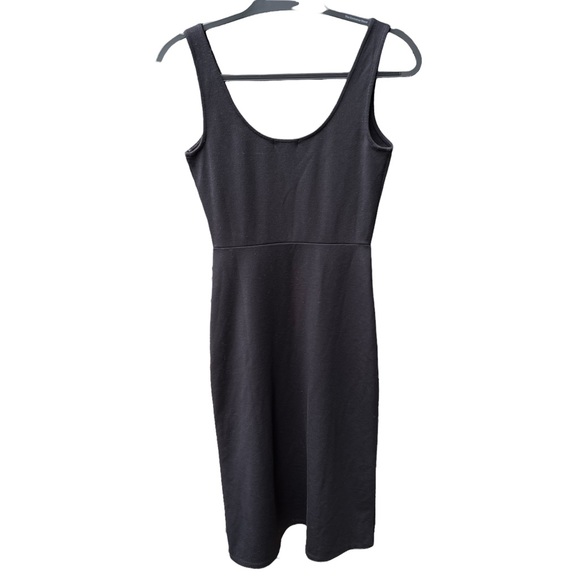 Leith Scoop Neck Midi Dress with Slit - Picture 3 of 7